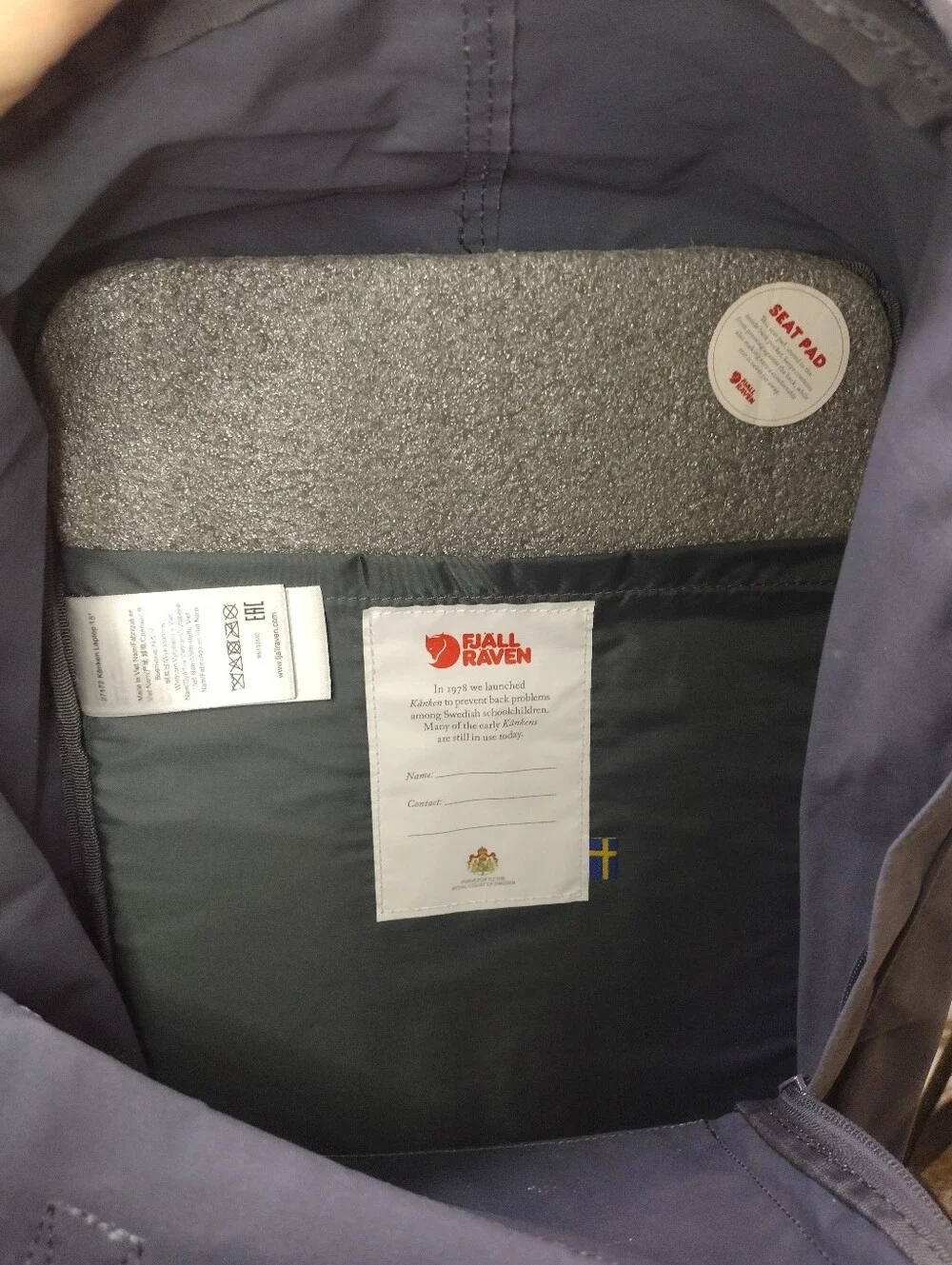 Fjallraven Kånken Men's Graphite Gray Water Resistant School/Travel Backpack